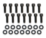 Holley 241-281 GM Licensed Valve Cover - Track Series - BBC - Fabricated Aluminum - Short Bolt - Black