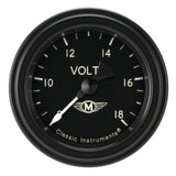 Classic Instruments Moal Bomber 2-1/8" Volt Gauge - MA130BLF