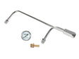 Mr Gasket Fuel Line Kit with Gauge & Fittings - Chrome - 1558