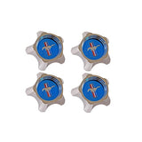 Scott Drake Styled Steel Hubcaps (Blue, Original Design Set of 4) - C7ZZ-1130-AK