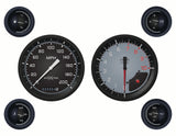 Classic Instruments Auto Cross Gray 6 Gauge Set - AX51GBLF