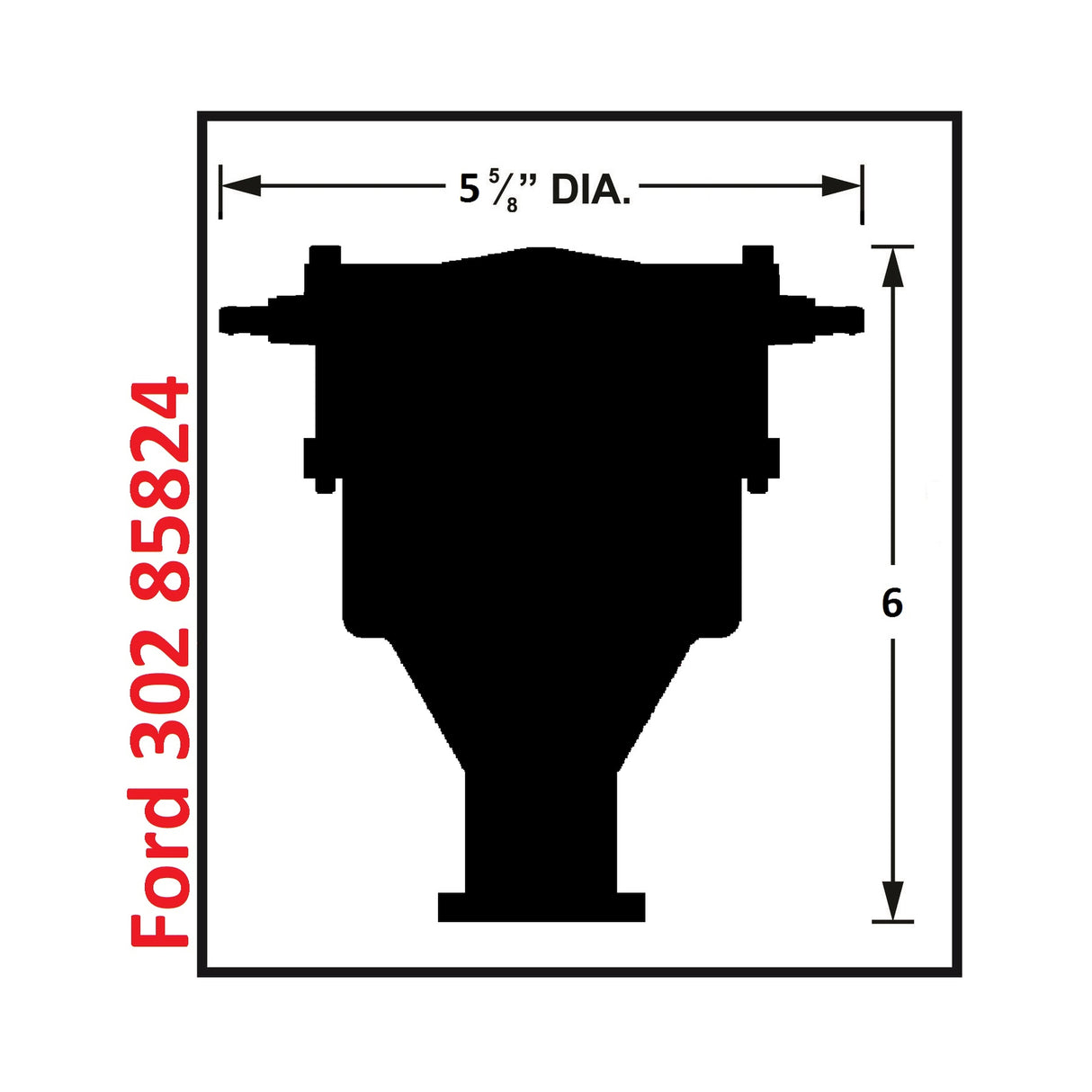 MSD Ford 289 - 302 Crab Cap Distributor - 85824