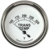 Classic Instruments Classic White 2 5/8" Transmission Temperature Gauge - CW227SLF
