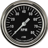 Classic Instruments Hot Rod 2 5/8" Tachometer - HR383SLF