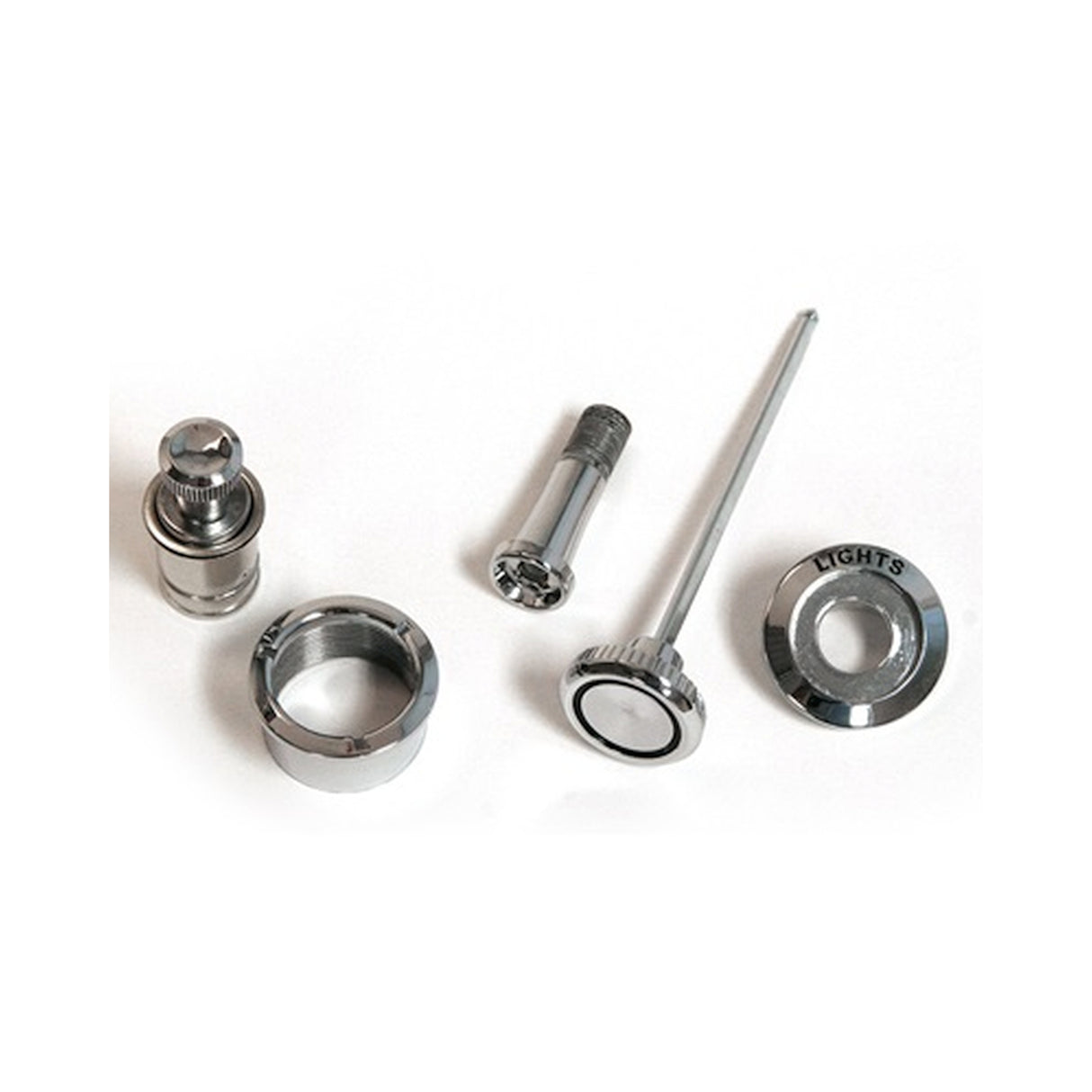 Scott Drake Deluxe Dash Bezel and Knob Kit - C7ZZ-10852-K