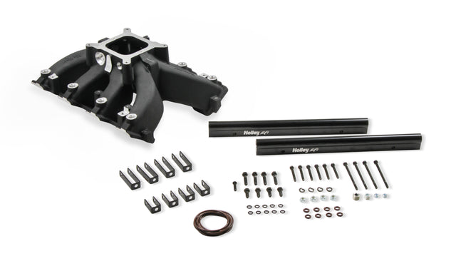 Holley 300-290BK Single Plane EFI Split-Design Race Intake Manifold- GM LS3/L92- Black
