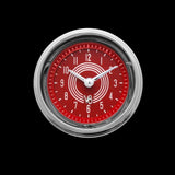 Classic Instruments V8 Red Steelie 2 1/8" Clock - V8RS90SHC
