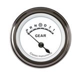 Classic Instruments Classic White 2-1/8" Gear Select W/OD - CW06SLC