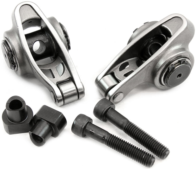 Aeroflow GM LS Stainless Steel Roller Rocker Set M8 Stud Mount, 1.70 Ratio, Set of 2, Suit Rectangle Port Cylinder Heads (AF95-1236-2) AF95-1236-2