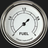 Classic Instruments Classic White 2 5/8" Fuel Gauge - CW309SLF