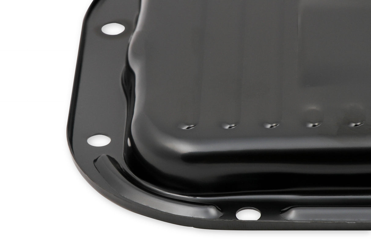 Mr Gasket Transmission Oil Pan - Black Steel - 9745BMRG