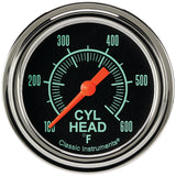 Classic Instruments G/Stock 2-5/8" Cylinder Head Tempature Gauge - GS397SLF