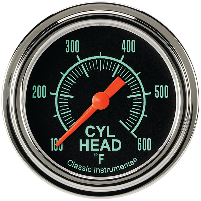 Classic Instruments G/Stock 2-5/8" Cylinder Head Tempature Gauge - GS397SLF