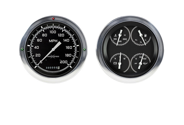 Classic Instruments 1954-55 AUTO CROSSO GRY CHV TK 5IN SPEED/QU-LS - CT54AXG52-LS