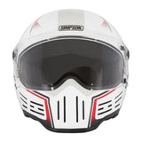 Simpson Motorcycle M30 Bandit Helmet - Lifter White - Double Extra Large - M30LIFT12X