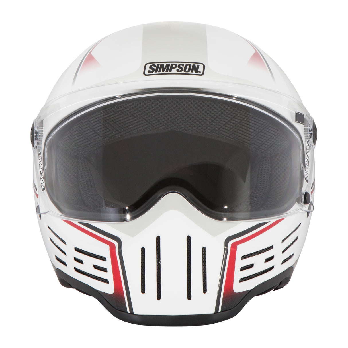 Simpson Motorcycle M30 Bandit Helmet - Lifter White - Large - M30LIFT1LG