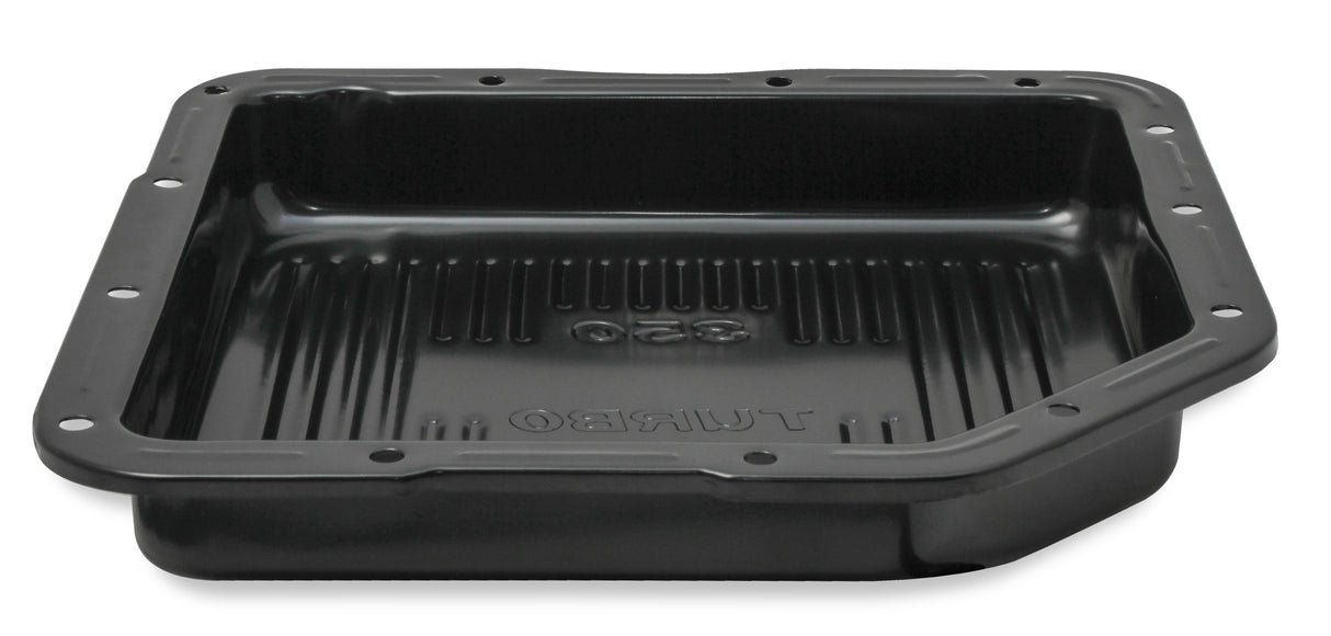 Mr Gasket Transmission Oil Pan - Black Steel - 9765BMRG