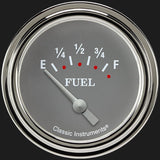 Classic Instruments Silver Gray 2 5/8" Fuel Gauge - SG211SLF