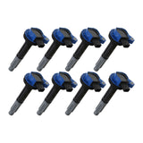 ACCEL Ignition Coils Super Coil Series 2011-2016 Ford 5.0L Coyote, Blue, 8-Pack - 140060B-8