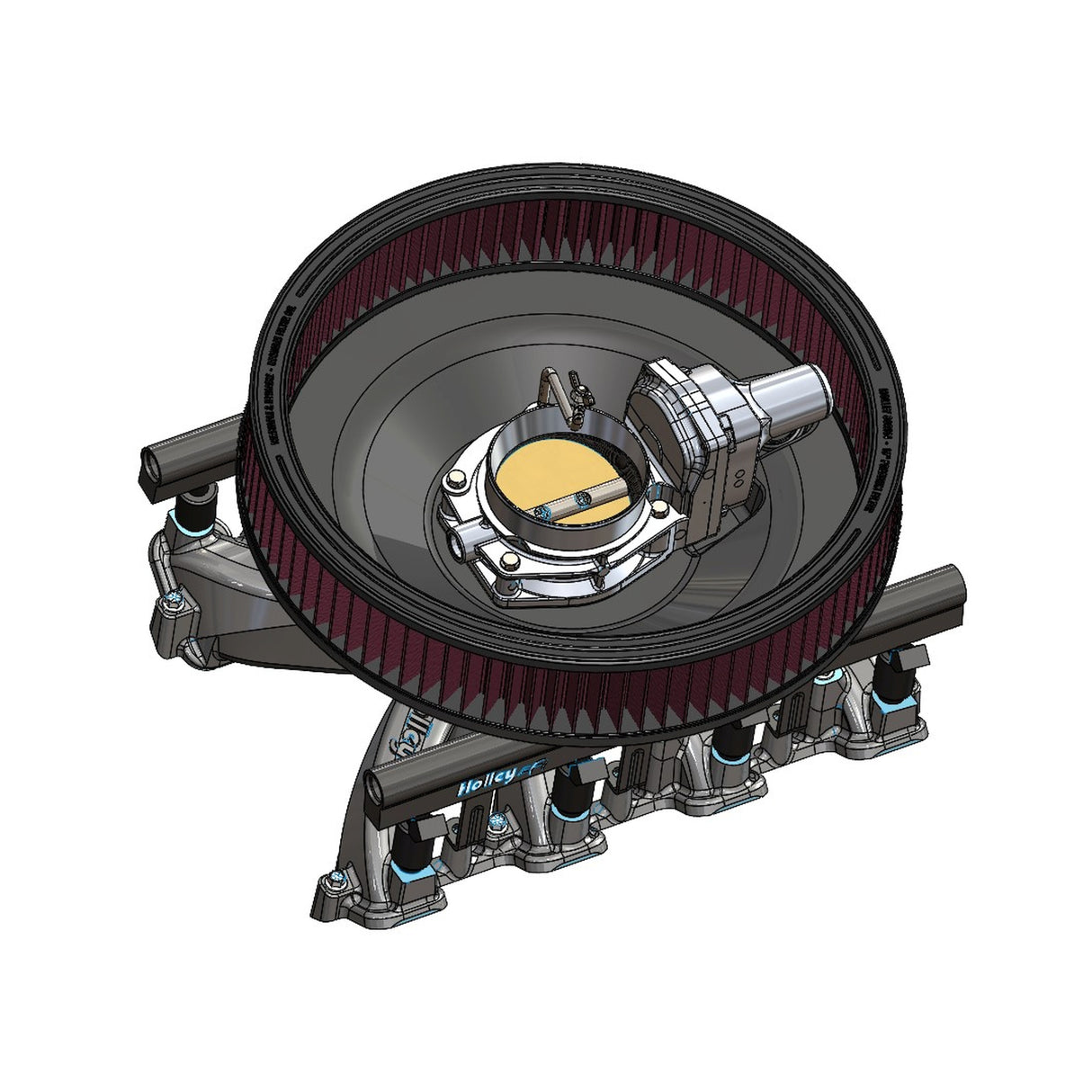 Holley 120-500 RetroFilter Drive-By-Wire Air Cleaner - 16-Inch Diameter - Chrome