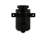 Holley 198-212 Power Steering Remote Reservoir - Black Aluminum with Bracket