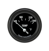 Classic Instruments Hot Rod 2-1/8" Water Temperature Gauge - HR26BLF
