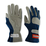 Racequip SFI 3.3/1 Blue / Gray Nomex Race Gloves - X-Large - 351026RQP