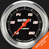 Classic Instruments Velocity Black 2 5/8" Air Fuel Ratio Gauge - VS394BAPF