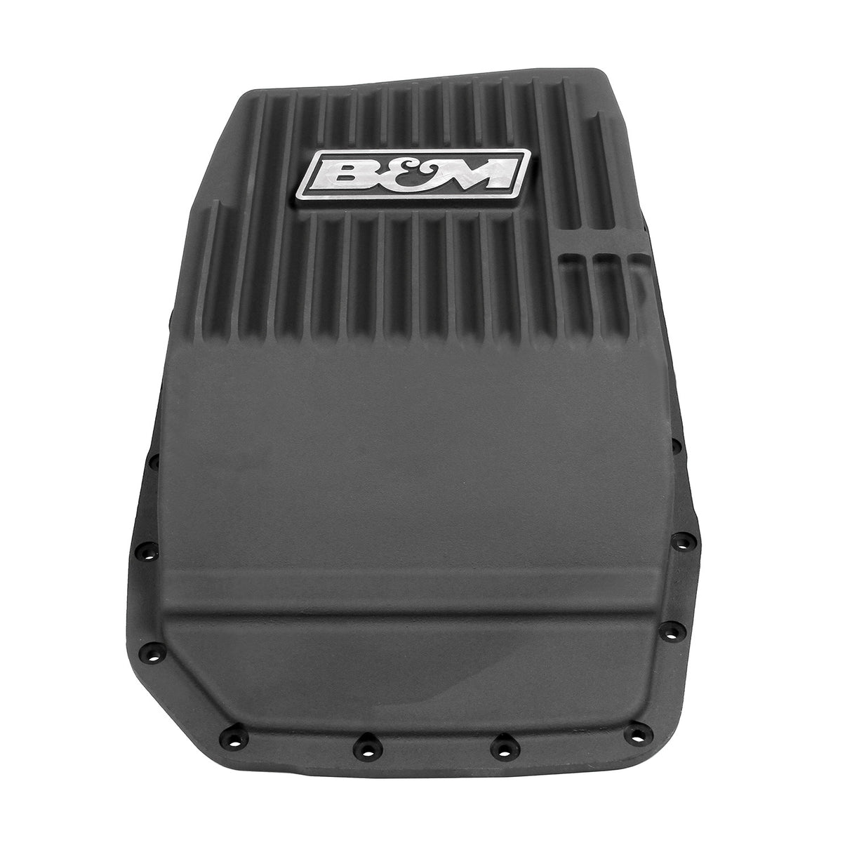B&M Hi-Tek Deep Transmission Pan - Black Aluminum - 70394