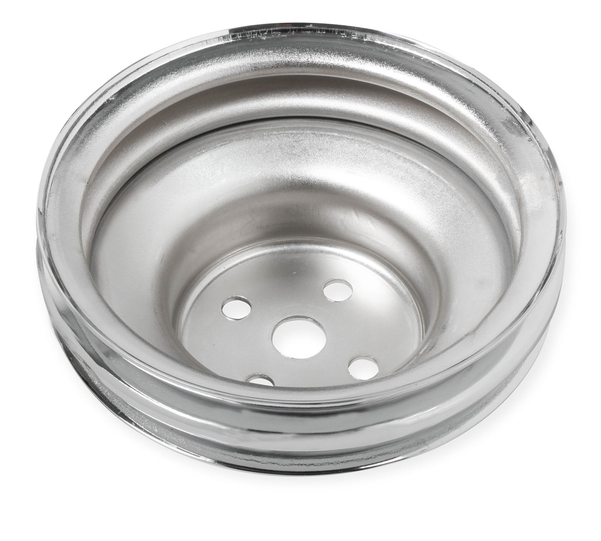 Mr Gasket Chrome Water Pump Pulley - Double Groove - 8831