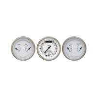 Classic Instruments Classic White Three Gauge Set - CW34SLF