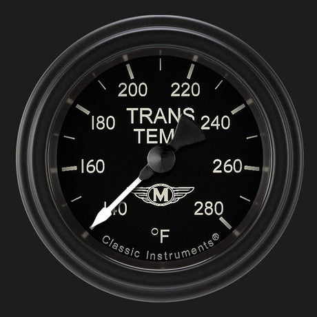 Classic Instruments Moal Bomber 2 1/8" Transmission Temperature Gauge - MA127BLF