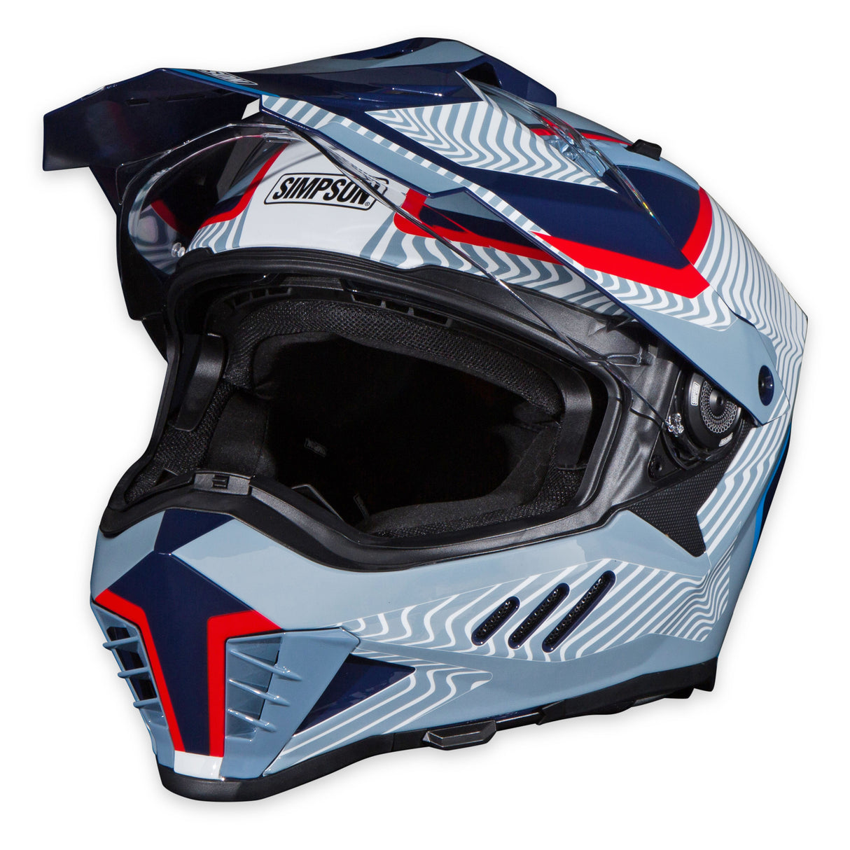 Simpson Motorcycle Xcursion Bandit Helmet - Mojave Blue - Double Extra Large - XBMUGR2X