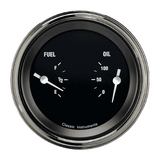 Classic Instruments Hot Rod 3" Dual - Fuel & Oil - HR72SLC