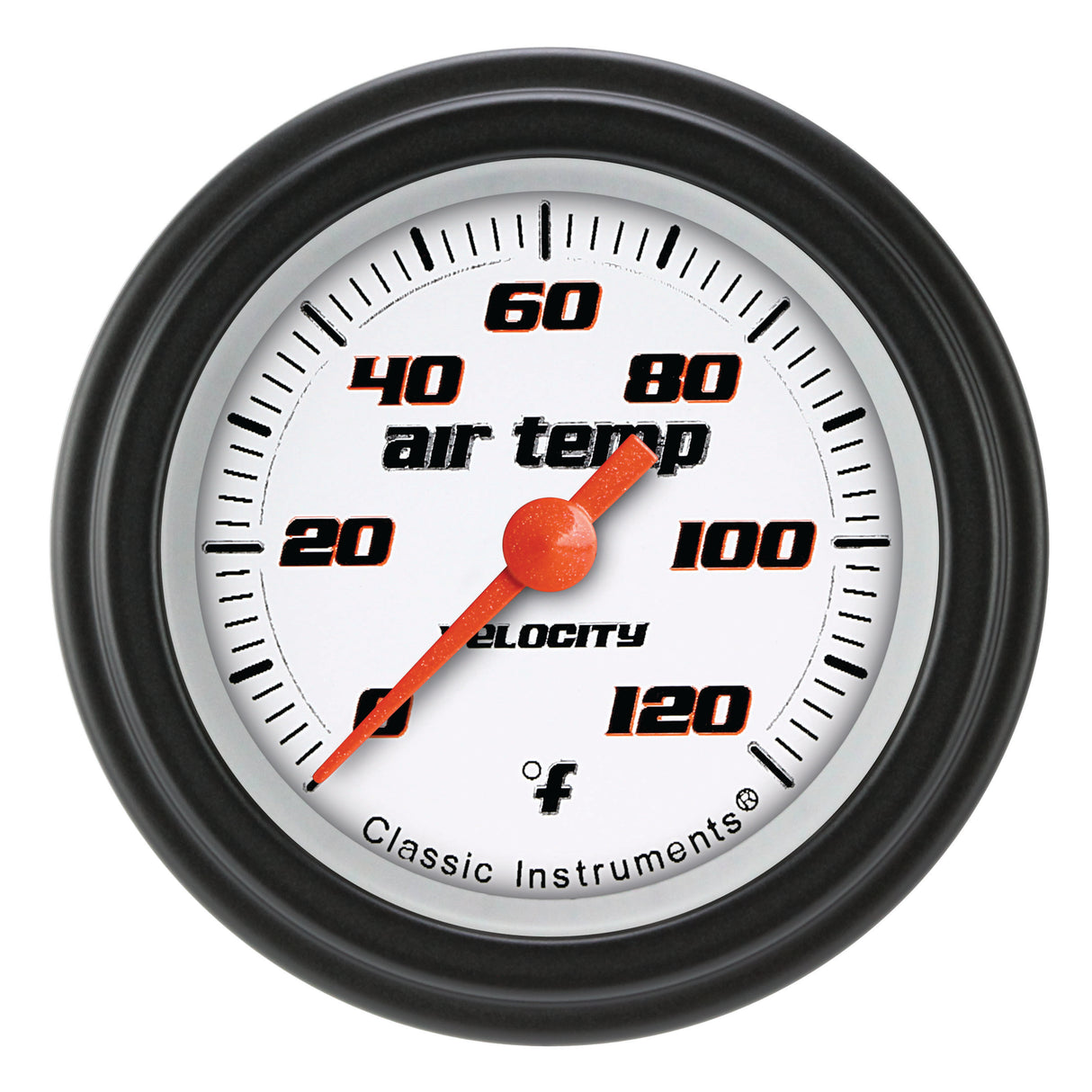 Classic Instruments Velocity White 2-1/8" Outside Air Tempature Gauge - VS199WBLF