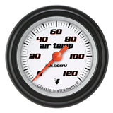 Classic Instruments Velocity White 2-1/8" Outside Air Tempature Gauge - VS199WBLF