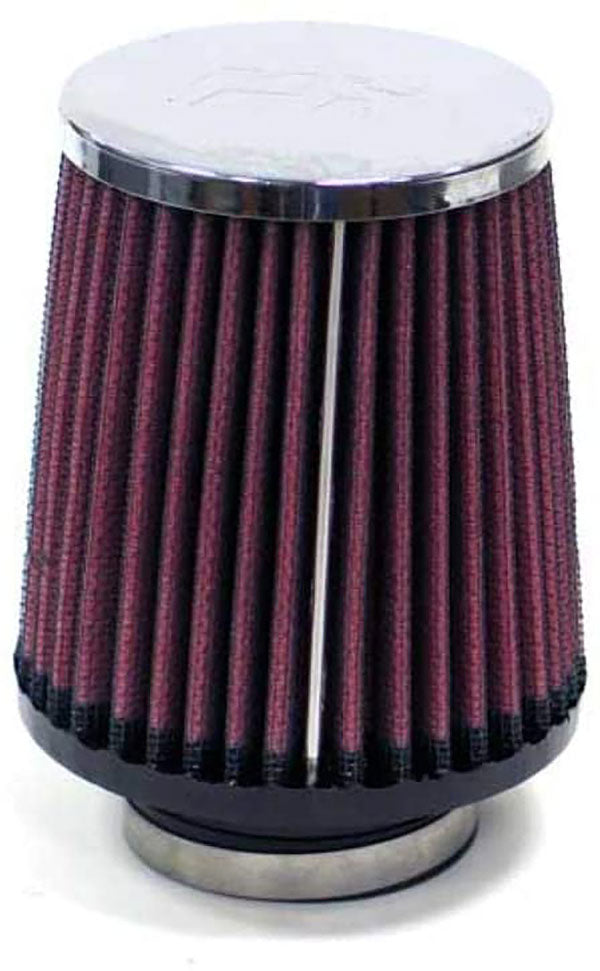 K&N Universal Clamp On Filter Fits 2.063 in (52 mm) 4 in (102 mm) H x 3 in (76 mm) Top OD x 3.5 in (89 mm) Base OD - KNRA-050V (KNRA-050V) KNRA-050V