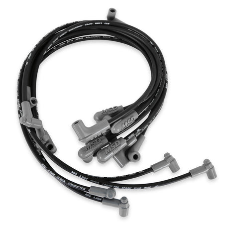 MSD 8.5mm Super Conductor Wire set for SBC Sprintcar, Close Fit, in Black - 31543