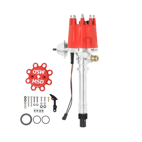 MSD Corvette V8 Tach Drive Distributor w/Vacuum Advance - 8572