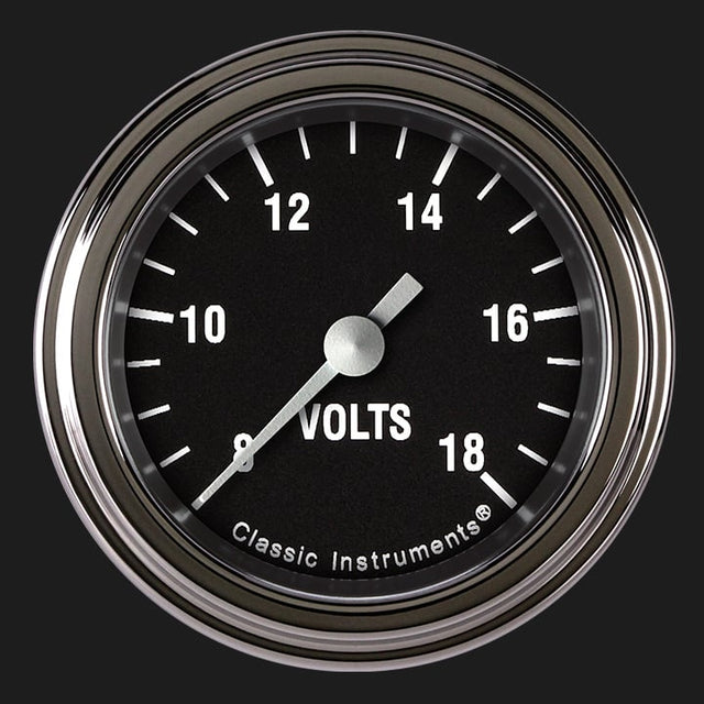 Classic Instruments Hot Rod 2 1/8" Voltage Gauge - HR130SLF
