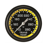 Classic Instruments Autocross Yellow 2-5/8" Transmission Temperature Gauge - AX327YBLF