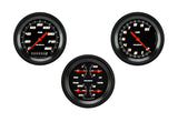Classic Instruments Velocity Black Series Three Gauge Set - VS03BBLF