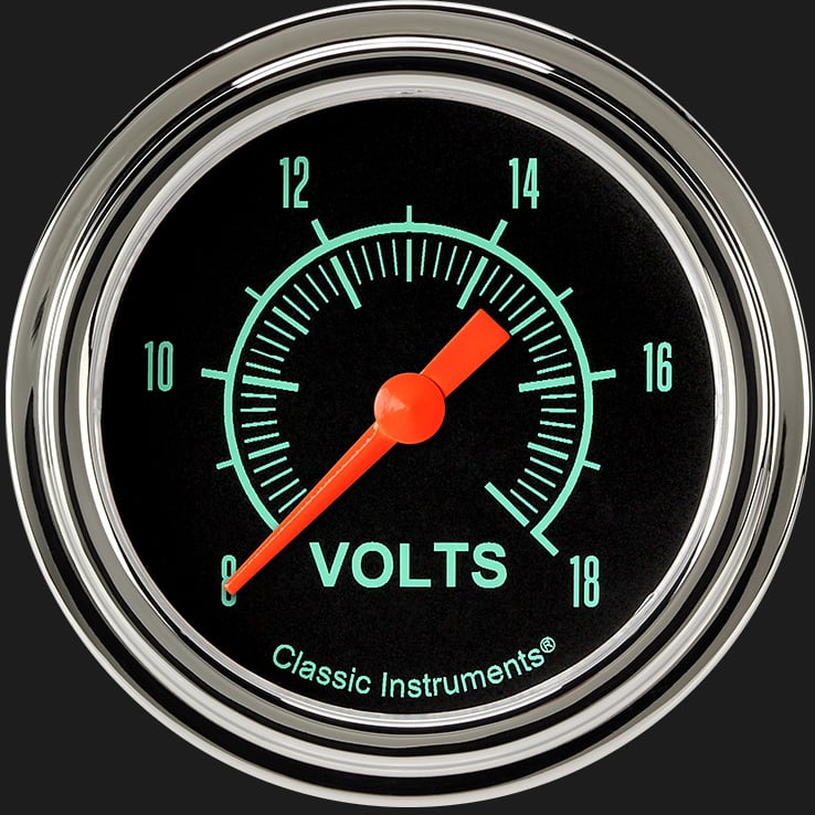 Classic Instruments G/Stock 2 5/8" Voltage Gauge - GS330SLF