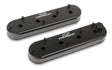 Holley 241-294 GM Track Series Valve Covers - Small Block Chevrolet Gen III/IV - LS - Satin Black