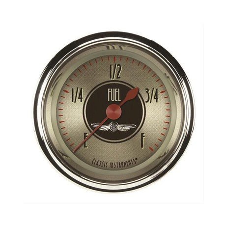 Classic Instruments All American Nickel 2 1/8" Fuel Gauge - AN109SHC