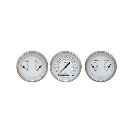 Classic Instruments Classic White 3 Gauge Set - CW04SLF