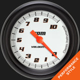 Classic Instruments Velocity White 2 5/8" Tachometer - VS383WBPF