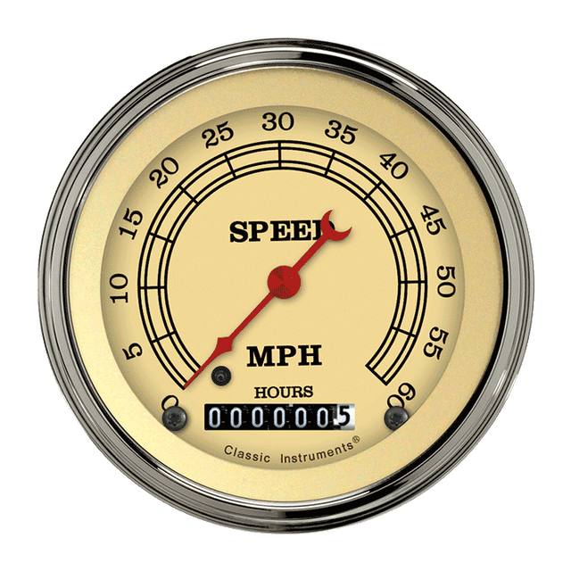 Classic Instruments Vintage 3 3/8" Low Speed Speedometer - LSVT