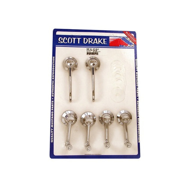 Scott Drake 64-65 Door Handle & Window Crank Kit (Early) - KIT-DH-2
