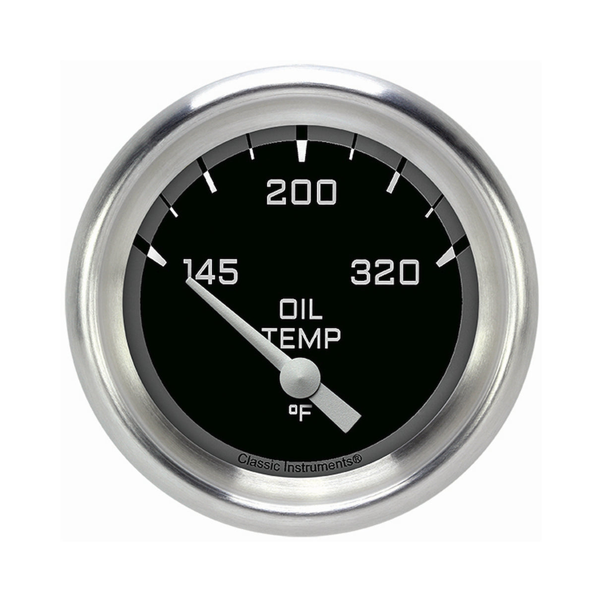 Classic Instruments Autocross Gray 2 5/8" Oil Temperature Gauge - AX228GAPF